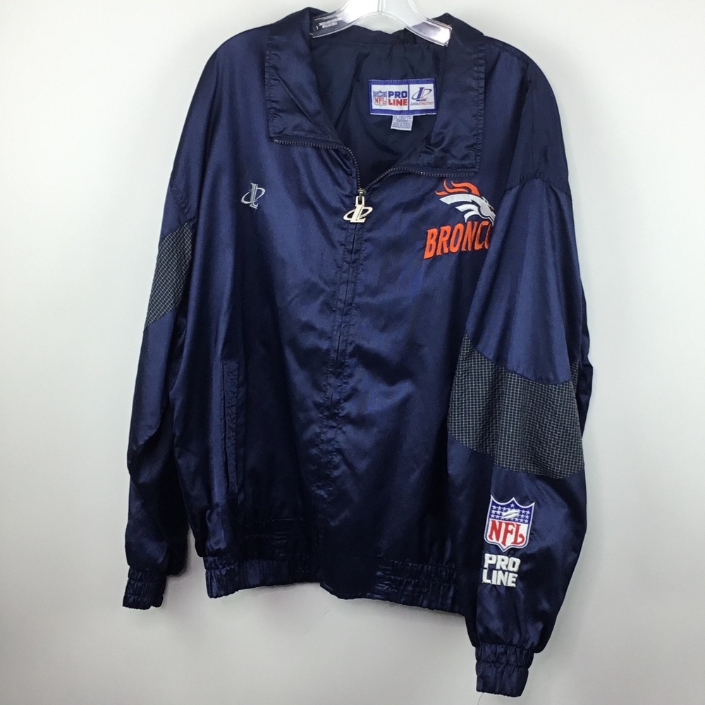 NFL Pro Line Broncos Spring Coat/ Jacket Sz XL